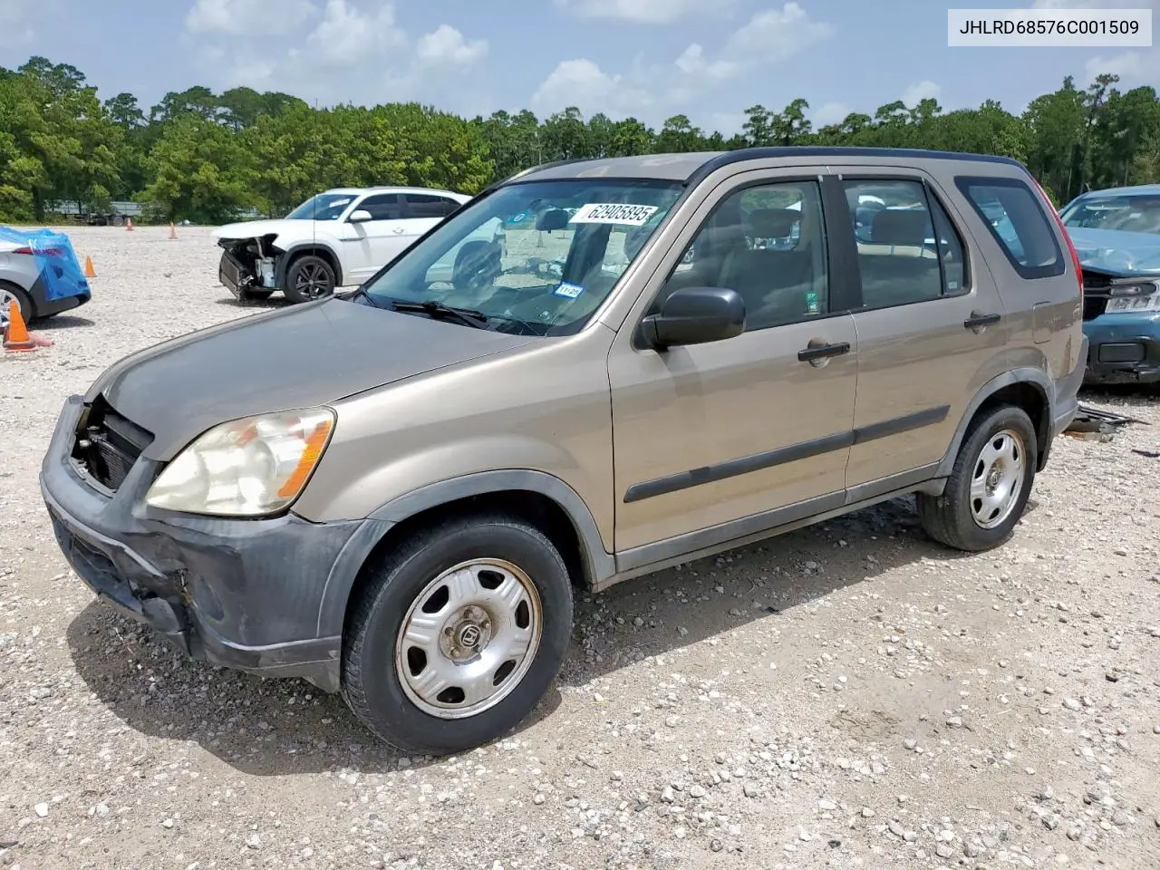 2006 Honda Cr-V Lx VIN: JHLRD68576C001509 Lot: 62905895