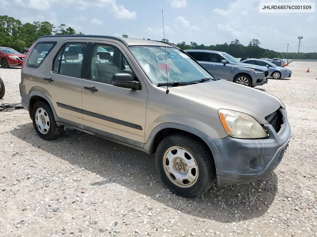 2006 Honda Cr-V Lx VIN: JHLRD68576C001509 Lot: 62905895