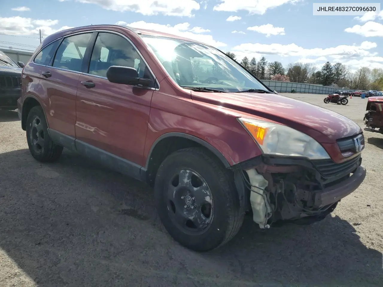 2007 Honda Cr-V Lx VIN: JHLRE48327C096630 Lot: 52394055
