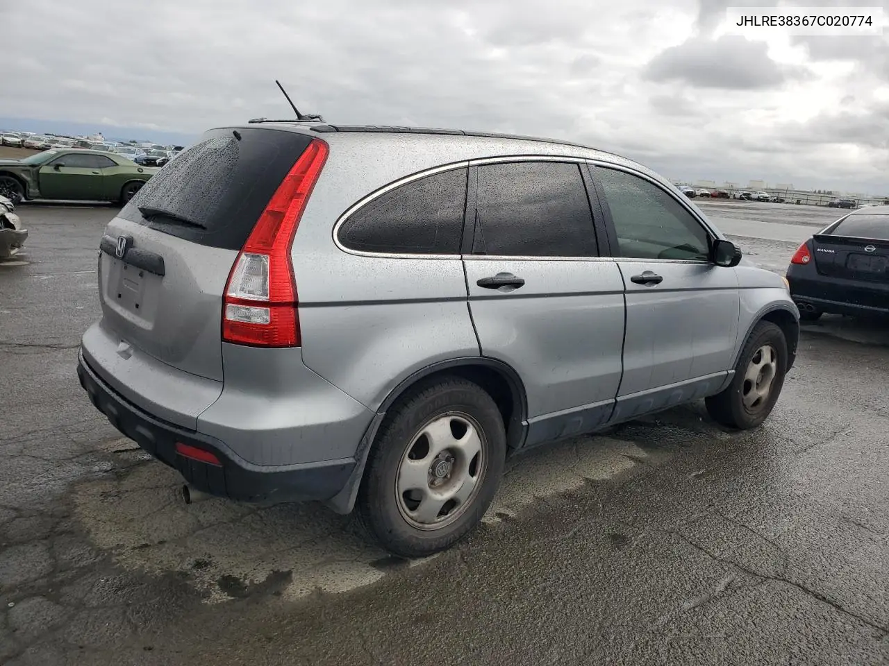 2007 Honda Cr-V Lx VIN: JHLRE38367C020774 Lot: 53541675