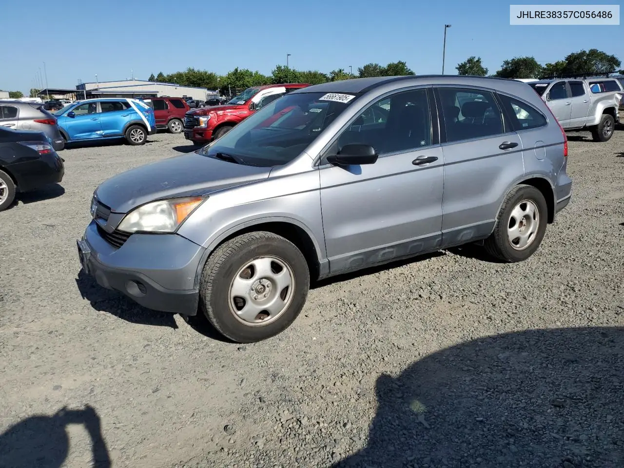 2007 Honda Cr-V Lx VIN: JHLRE38357C056486 Lot: 56661905
