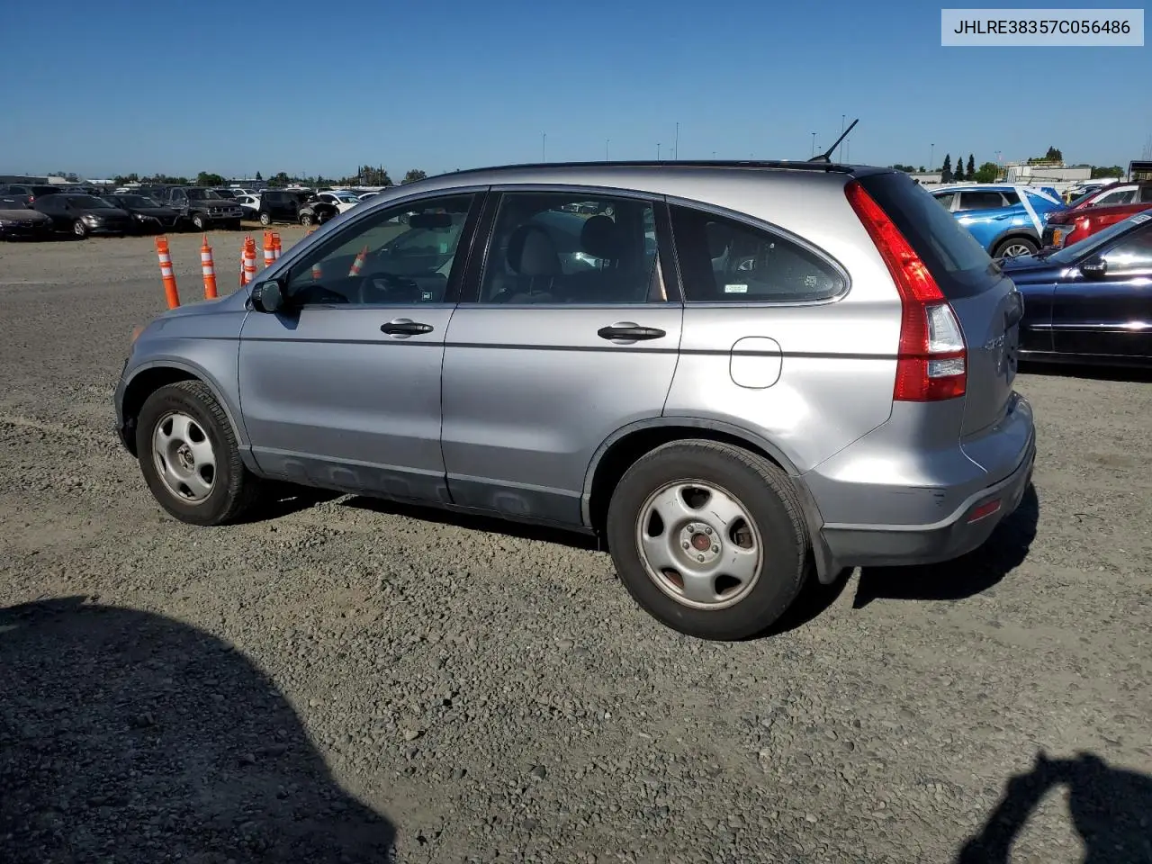 2007 Honda Cr-V Lx VIN: JHLRE38357C056486 Lot: 56661905
