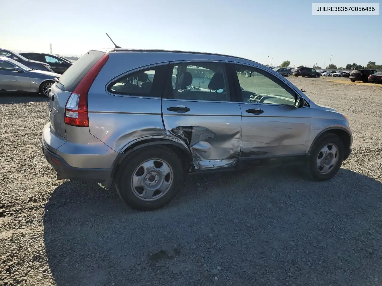 2007 Honda Cr-V Lx VIN: JHLRE38357C056486 Lot: 56661905