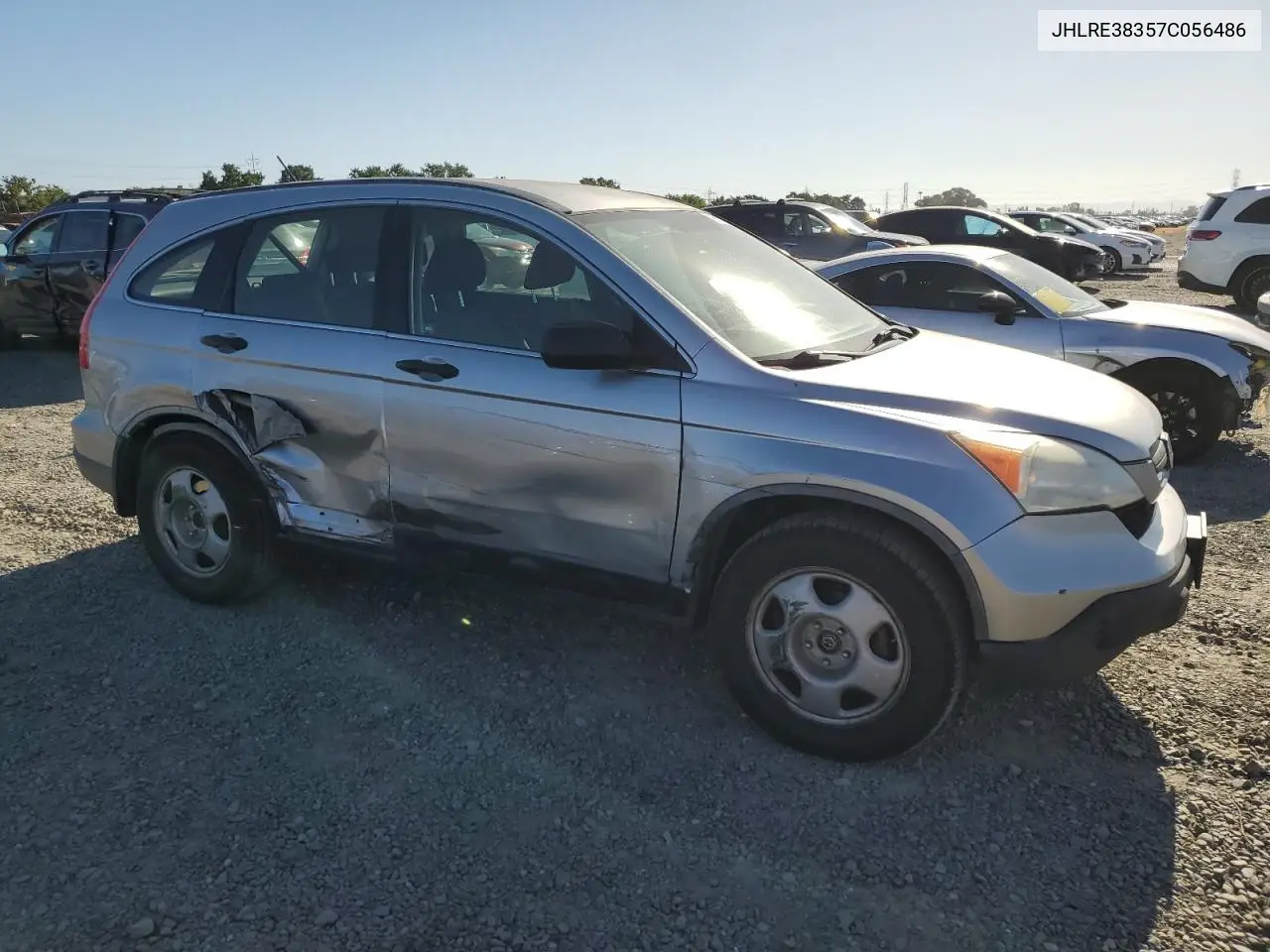 2007 Honda Cr-V Lx VIN: JHLRE38357C056486 Lot: 56661905