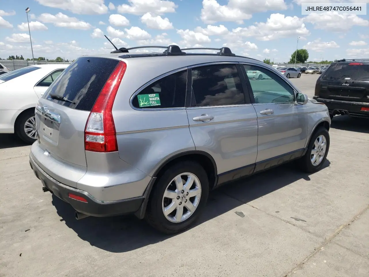 2007 Honda Cr-V Exl VIN: JHLRE48747C056441 Lot: 56769075