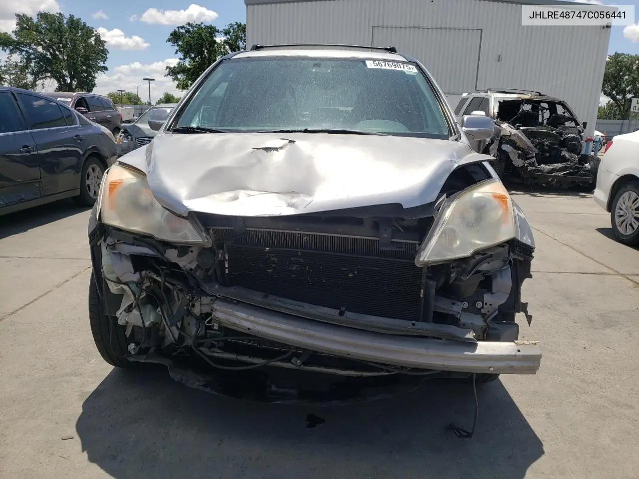 2007 Honda Cr-V Exl VIN: JHLRE48747C056441 Lot: 56769075