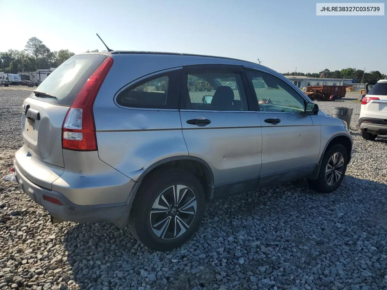 2007 Honda Cr-V Lx VIN: JHLRE38327C035739 Lot: 56797465