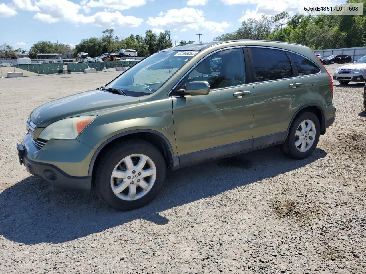 2007 Honda Cr-V Ex VIN: 5J6RE48517L011608 Lot: 56908205