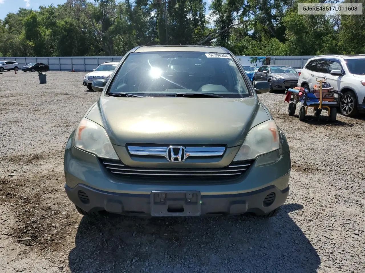 2007 Honda Cr-V Ex VIN: 5J6RE48517L011608 Lot: 56908205