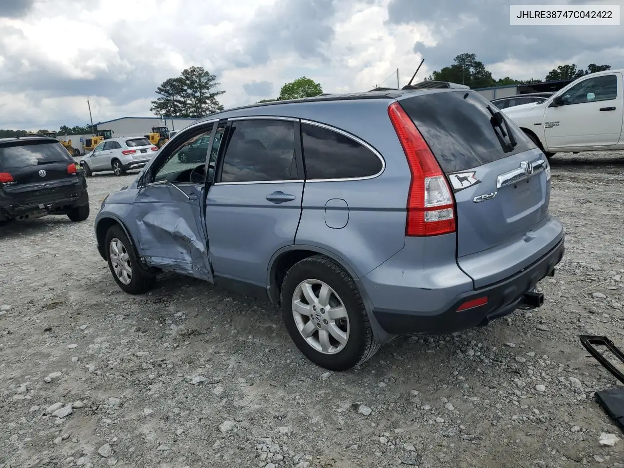 2007 Honda Cr-V Exl VIN: JHLRE38747C042422 Lot: 56978545