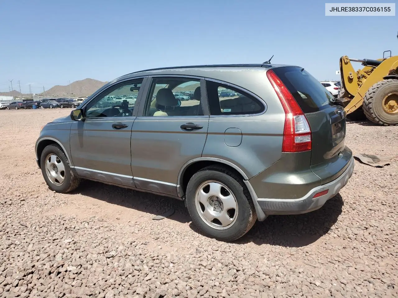2007 Honda Cr-V Lx VIN: JHLRE38337C036155 Lot: 57098955