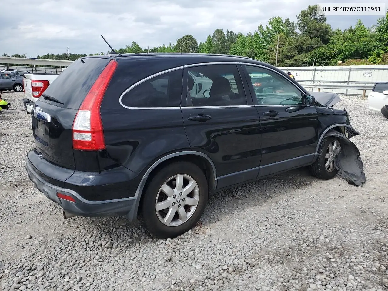 2007 Honda Cr-V Exl VIN: JHLRE48767C113951 Lot: 57142745