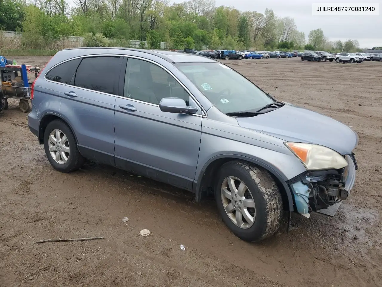 2007 Honda Cr-V Exl VIN: JHLRE48797C081240 Lot: 57174495