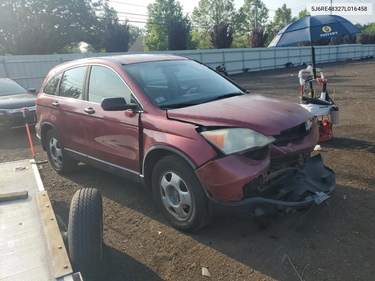 5j6re48327l016458 5J6RE48327L016458 2007 Honda Cr-V Lx