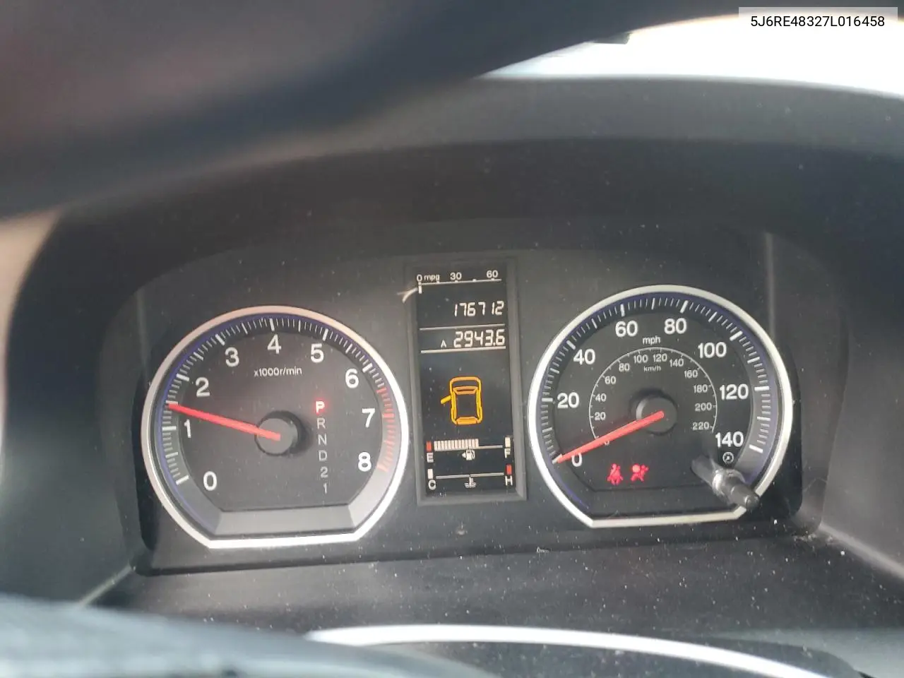5j6re48327l016458 5J6RE48327L016458 2007 Honda Cr-V Lx