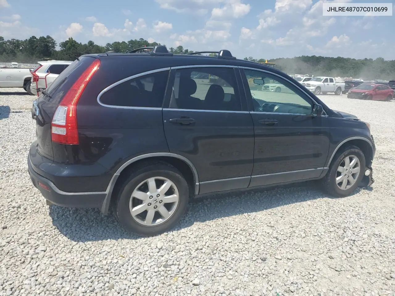 2007 Honda Cr-V Exl VIN: JHLRE48707C010699 Lot: 62199535