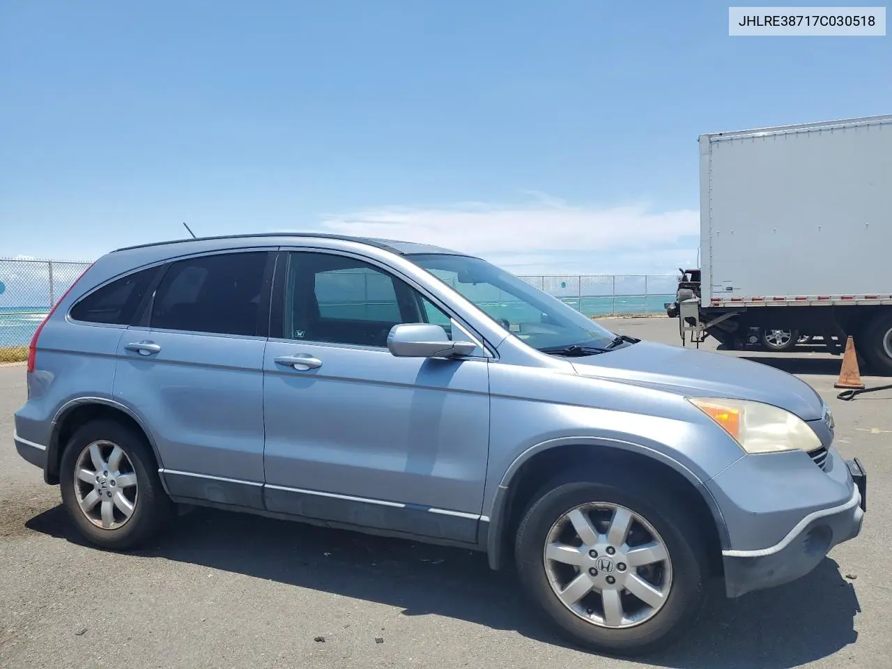 2007 Honda Cr-V Exl VIN: JHLRE38717C030518 Lot: 62373135