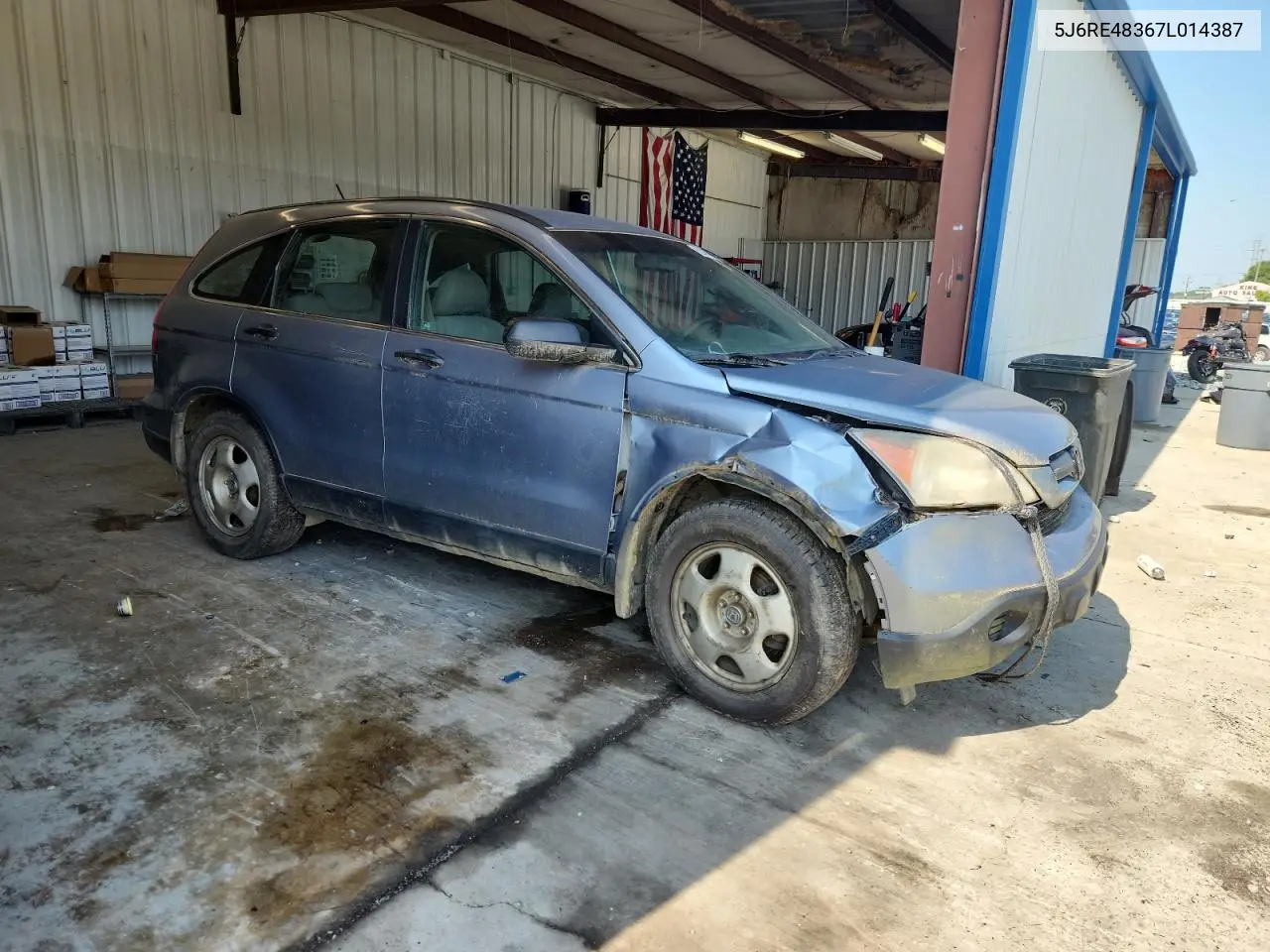 2007 Honda Cr-V Lx VIN: 5J6RE48367L014387 Lot: 62494165