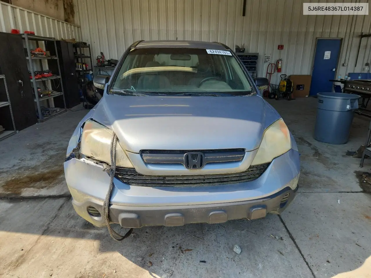 2007 Honda Cr-V Lx VIN: 5J6RE48367L014387 Lot: 62494165
