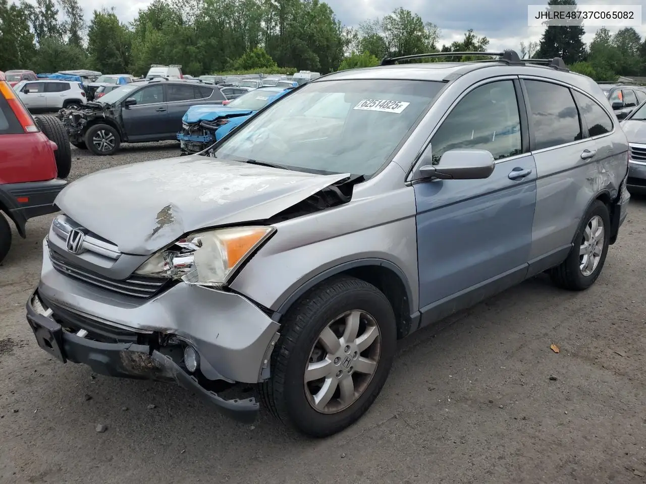 2007 Honda Cr-V Exl VIN: JHLRE48737C065082 Lot: 62514825