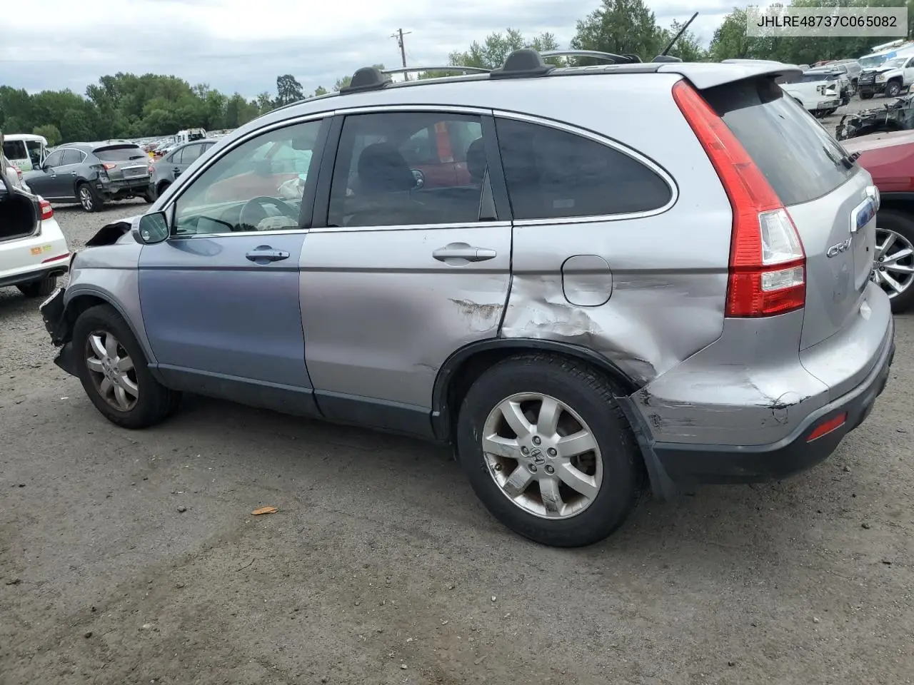 2007 Honda Cr-V Exl VIN: JHLRE48737C065082 Lot: 62514825