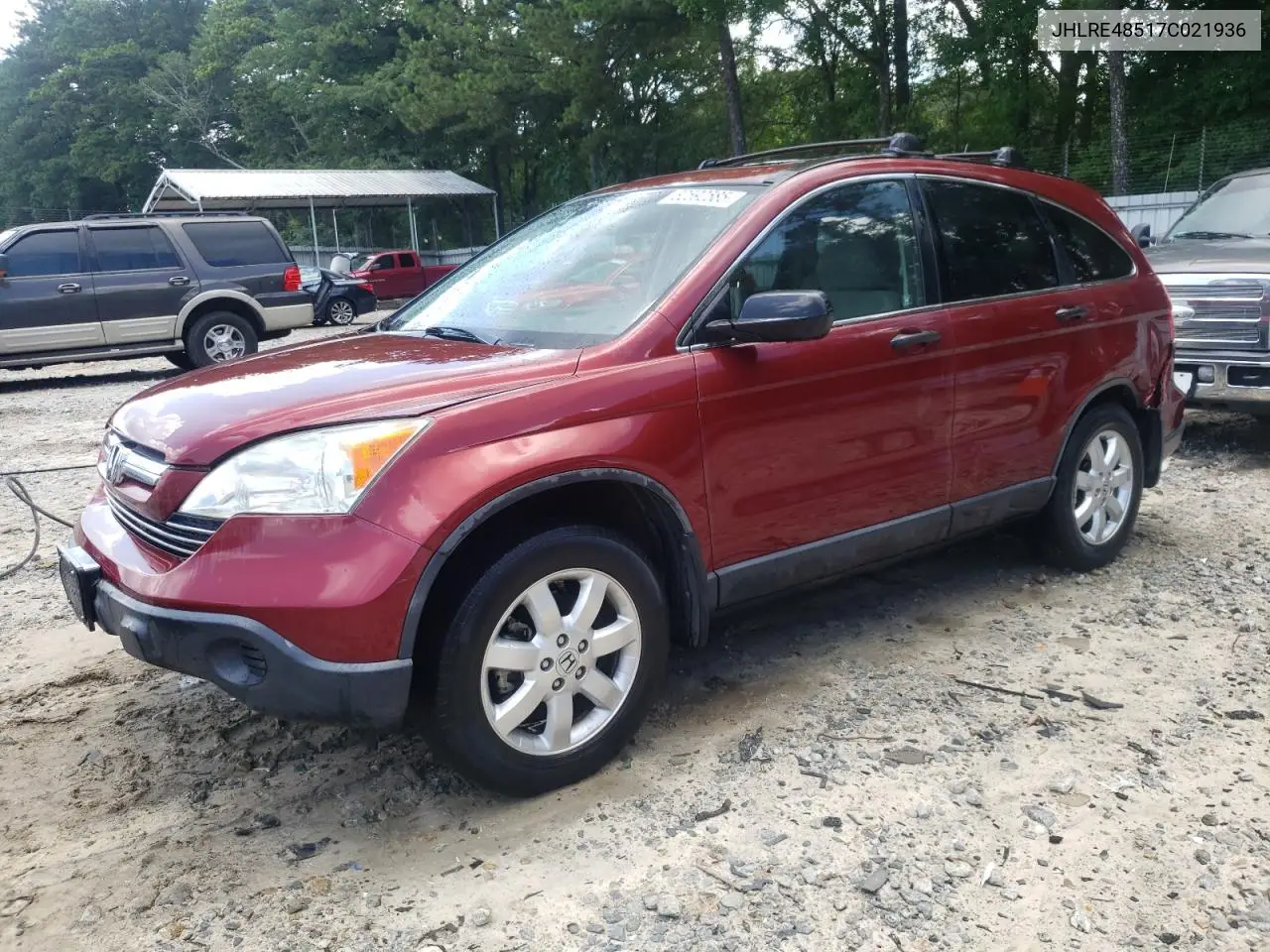 2007 Honda Cr-V Ex VIN: JHLRE48517C021936 Lot: 62592585