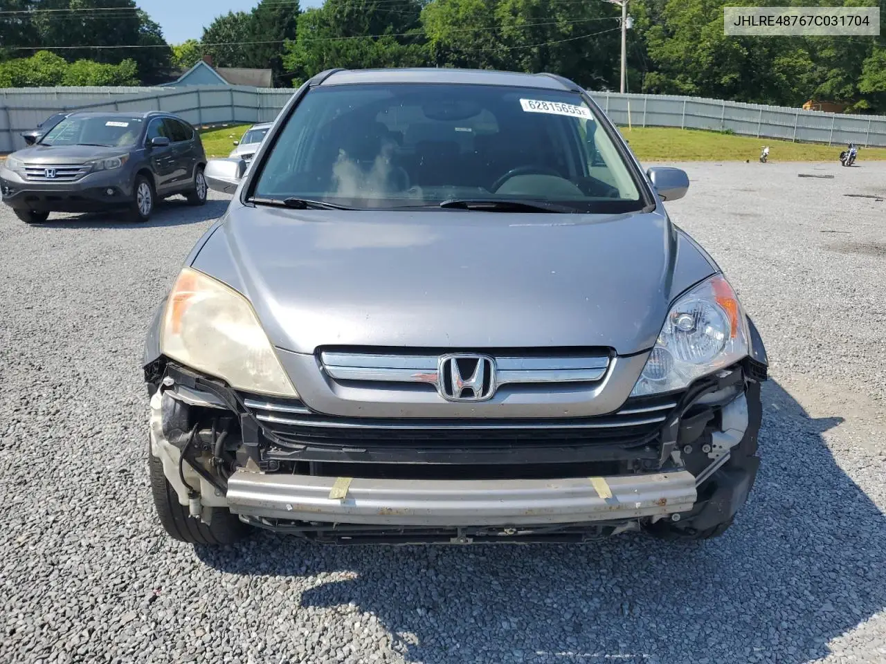 2007 Honda Cr-V Exl VIN: JHLRE48767C031704 Lot: 62815655