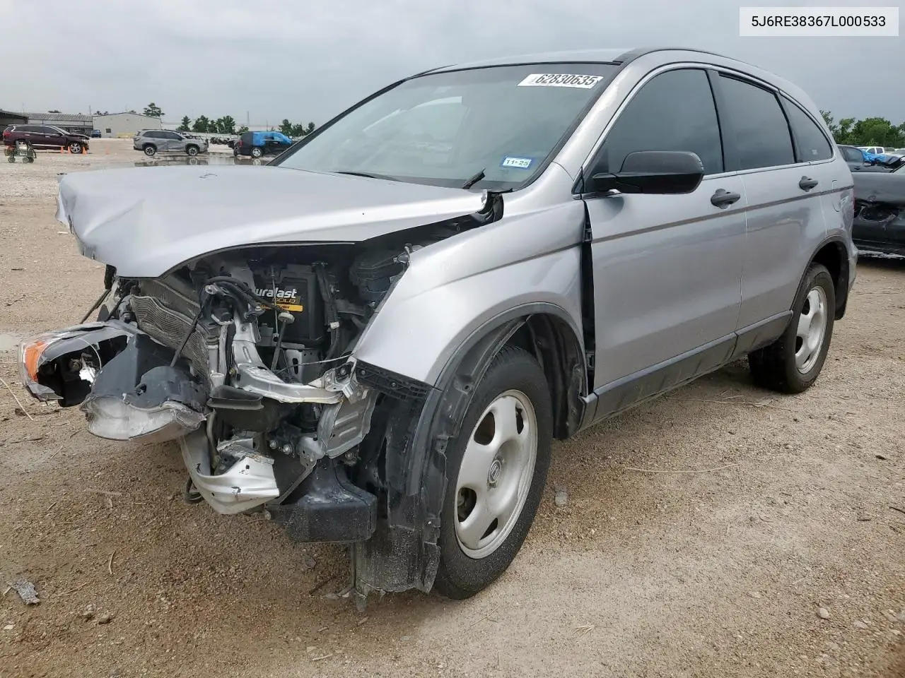2007 Honda Cr-V Lx VIN: 5J6RE38367L000533 Lot: 62830635