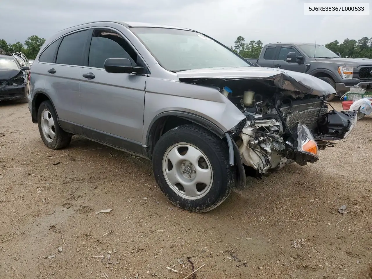 2007 Honda Cr-V Lx VIN: 5J6RE38367L000533 Lot: 62830635