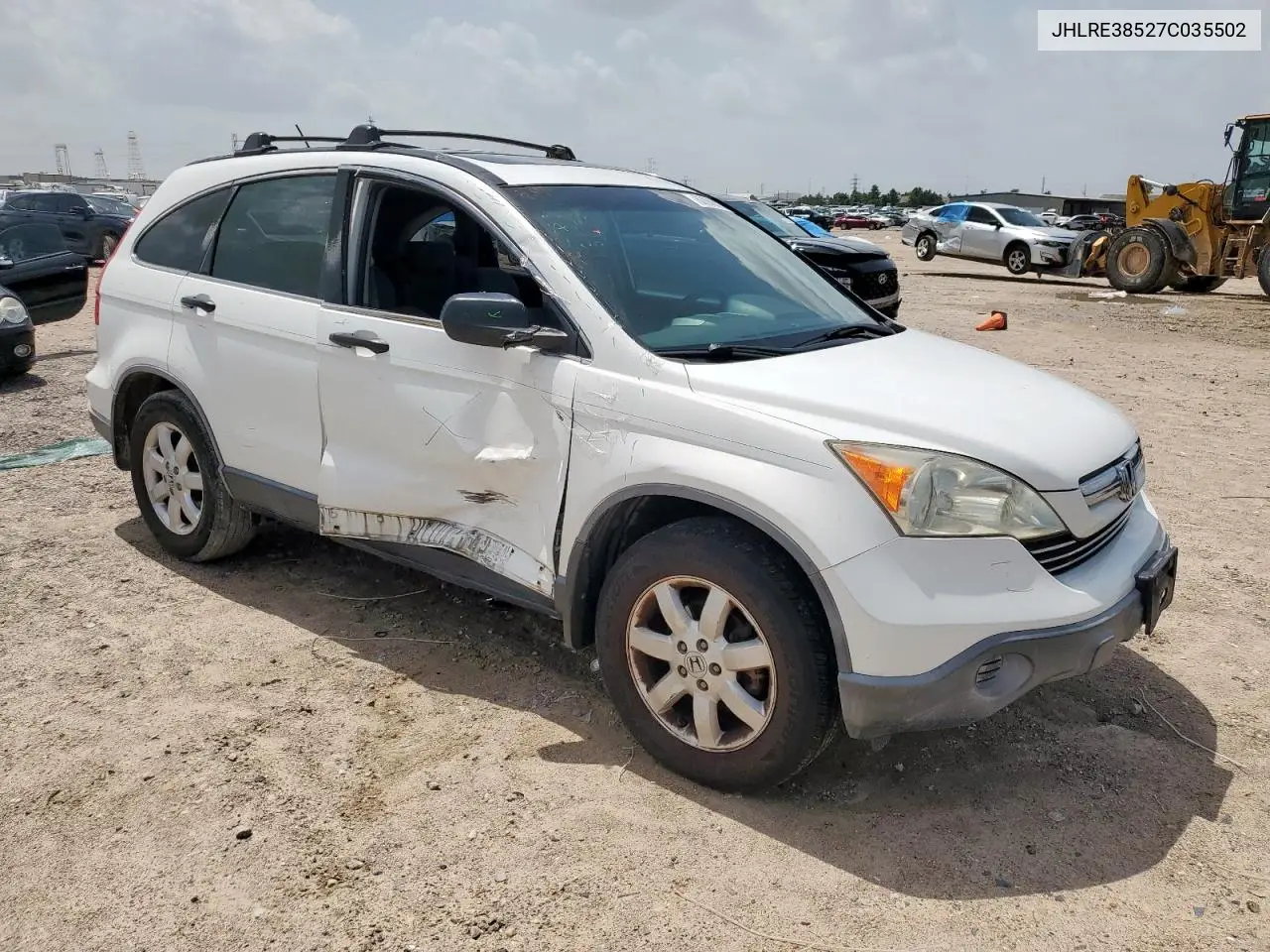 2007 Honda Cr-V Ex VIN: JHLRE38527C035502 Lot: 62880825