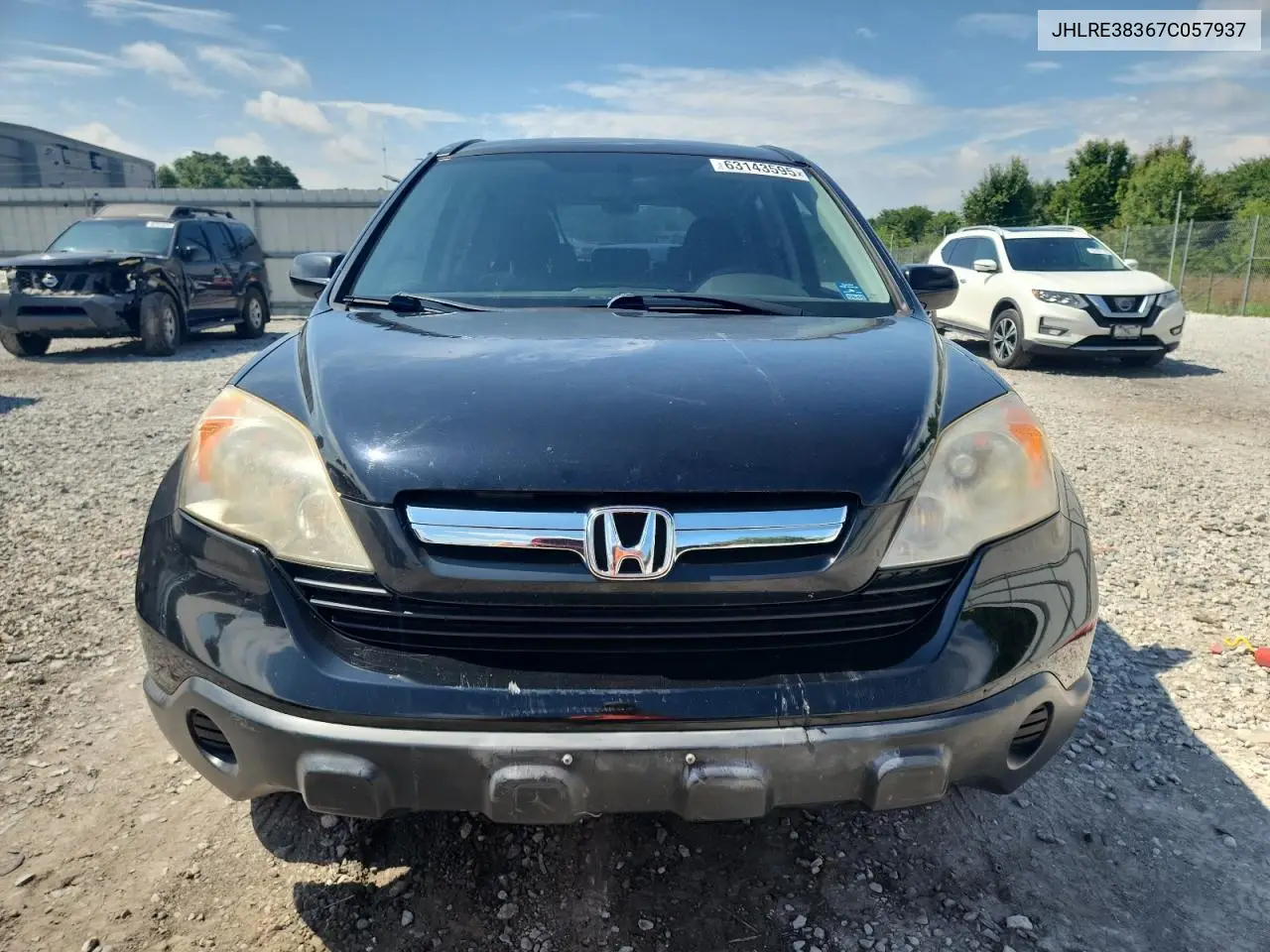 2007 Honda Cr-V Lx VIN: JHLRE38367C057937 Lot: 63143595