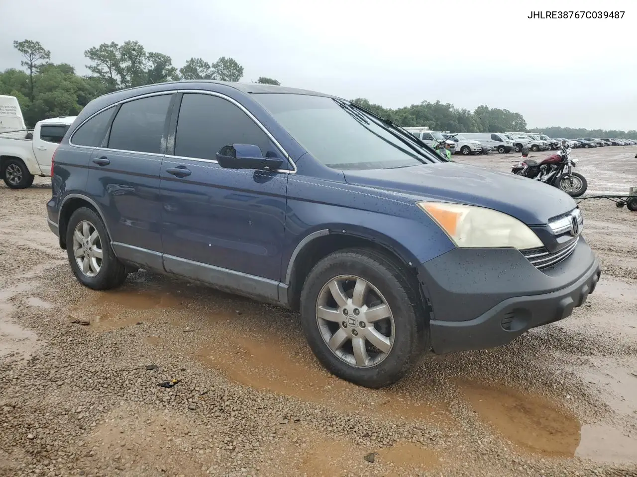 2007 Honda Cr-V Exl VIN: JHLRE38767C039487 Lot: 63157295
