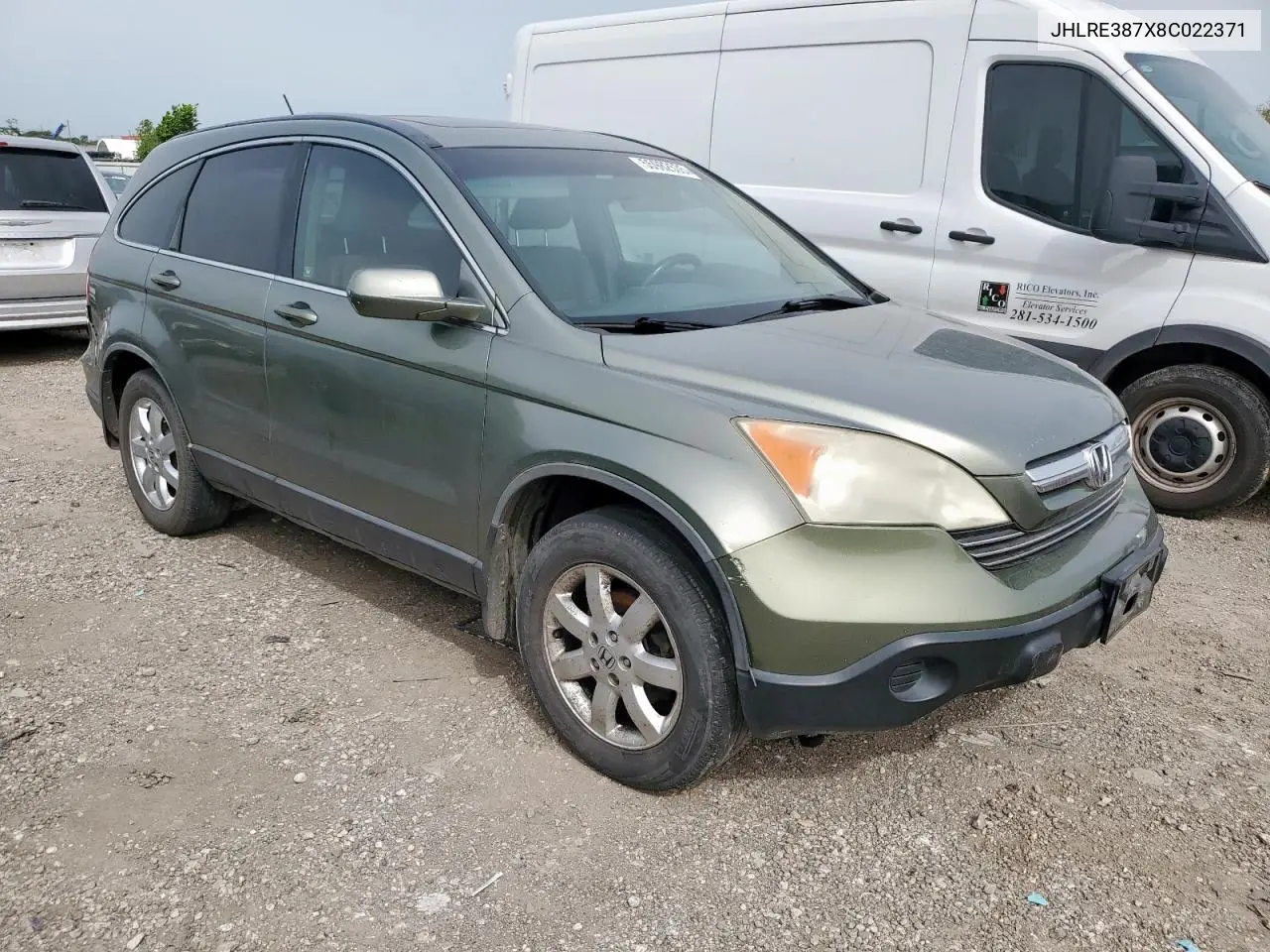 2008 Honda Cr-V Exl VIN: JHLRE387X8C022371 Lot: 55982535