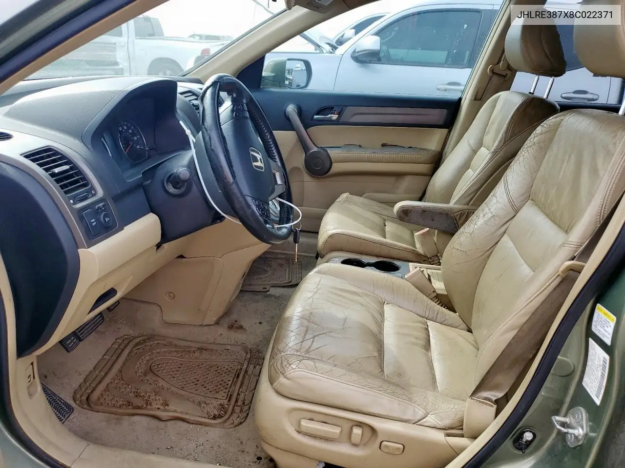 2008 Honda Cr-V Exl VIN: JHLRE387X8C022371 Lot: 55982535