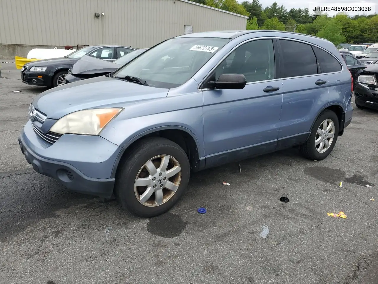2008 Honda Cr-V Ex VIN: JHLRE48598C003038 Lot: 56622705