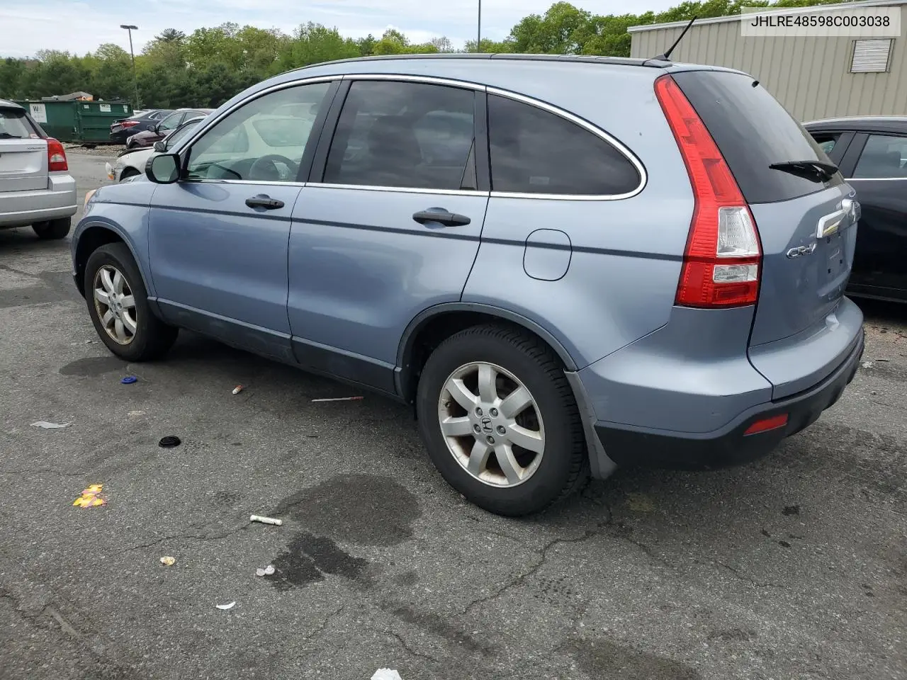 2008 Honda Cr-V Ex VIN: JHLRE48598C003038 Lot: 56622705