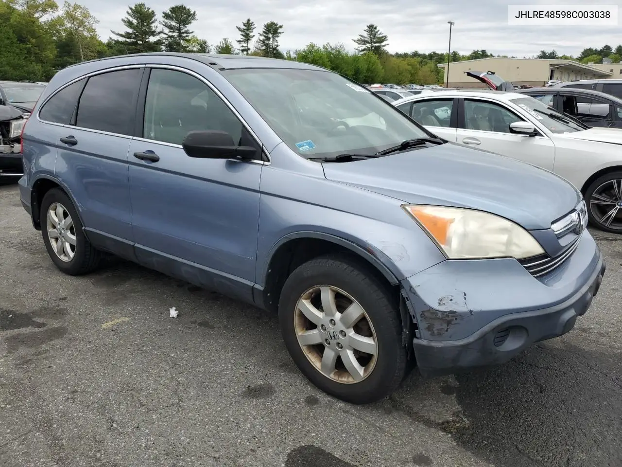 2008 Honda Cr-V Ex VIN: JHLRE48598C003038 Lot: 56622705