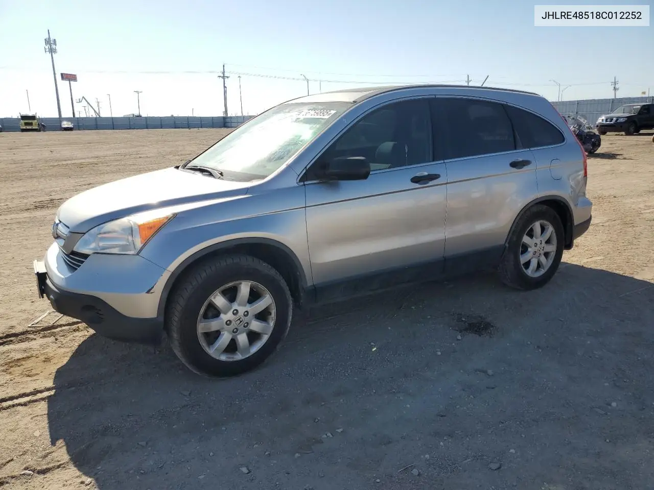 2008 Honda Cr-V Ex VIN: JHLRE48518C012252 Lot: 56759895