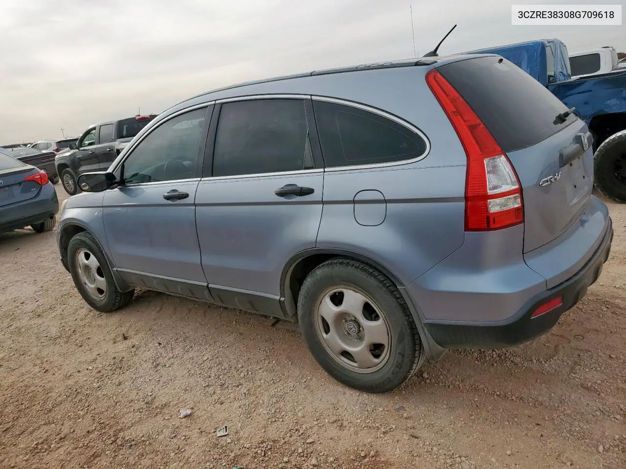2008 Honda Cr-V Lx VIN: 3CZRE38308G709618 Lot: 56782325
