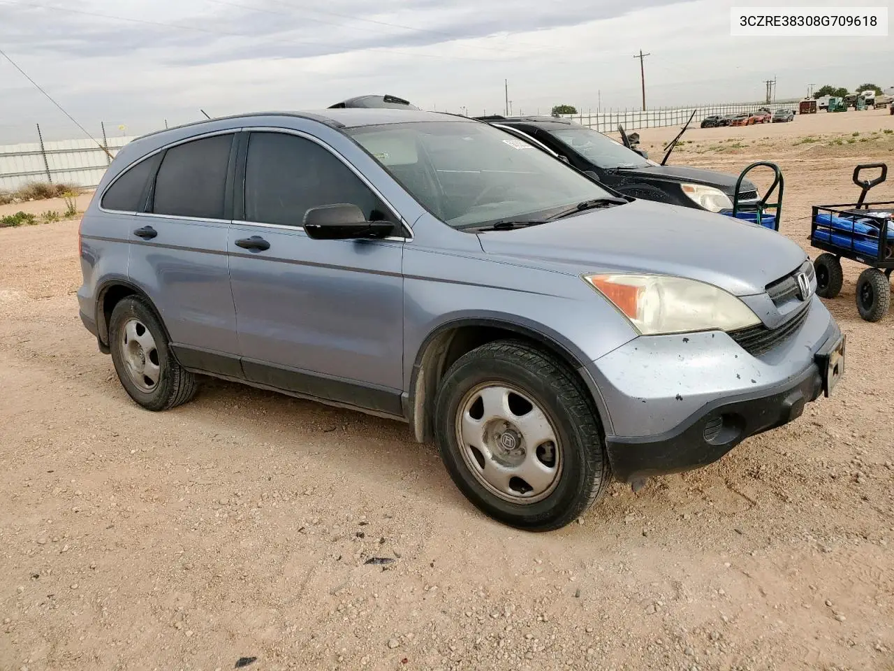 2008 Honda Cr-V Lx VIN: 3CZRE38308G709618 Lot: 56782325