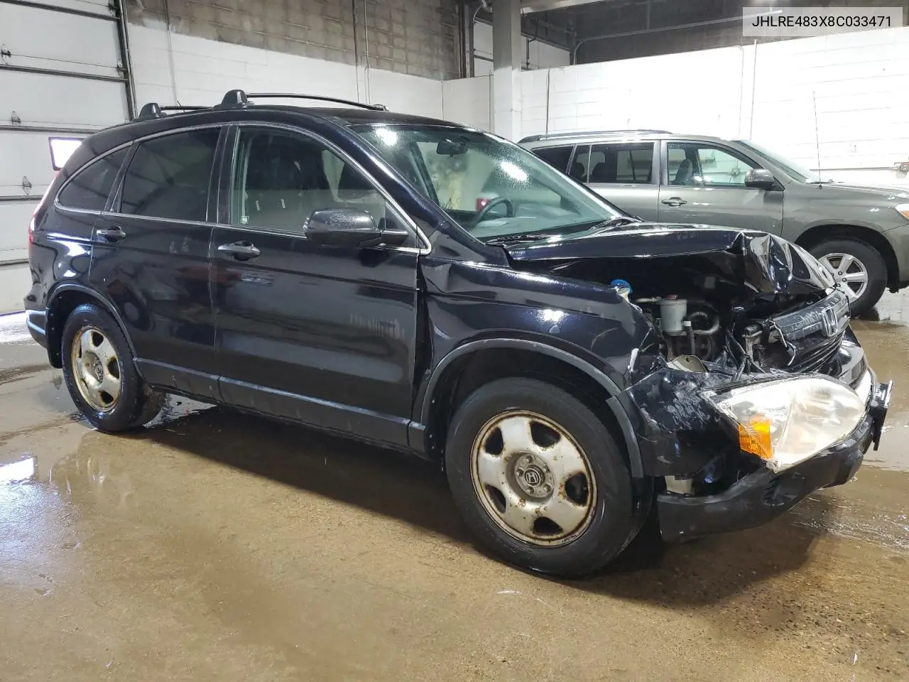 2008 Honda Cr-V Lx VIN: JHLRE483X8C033471 Lot: 56860155