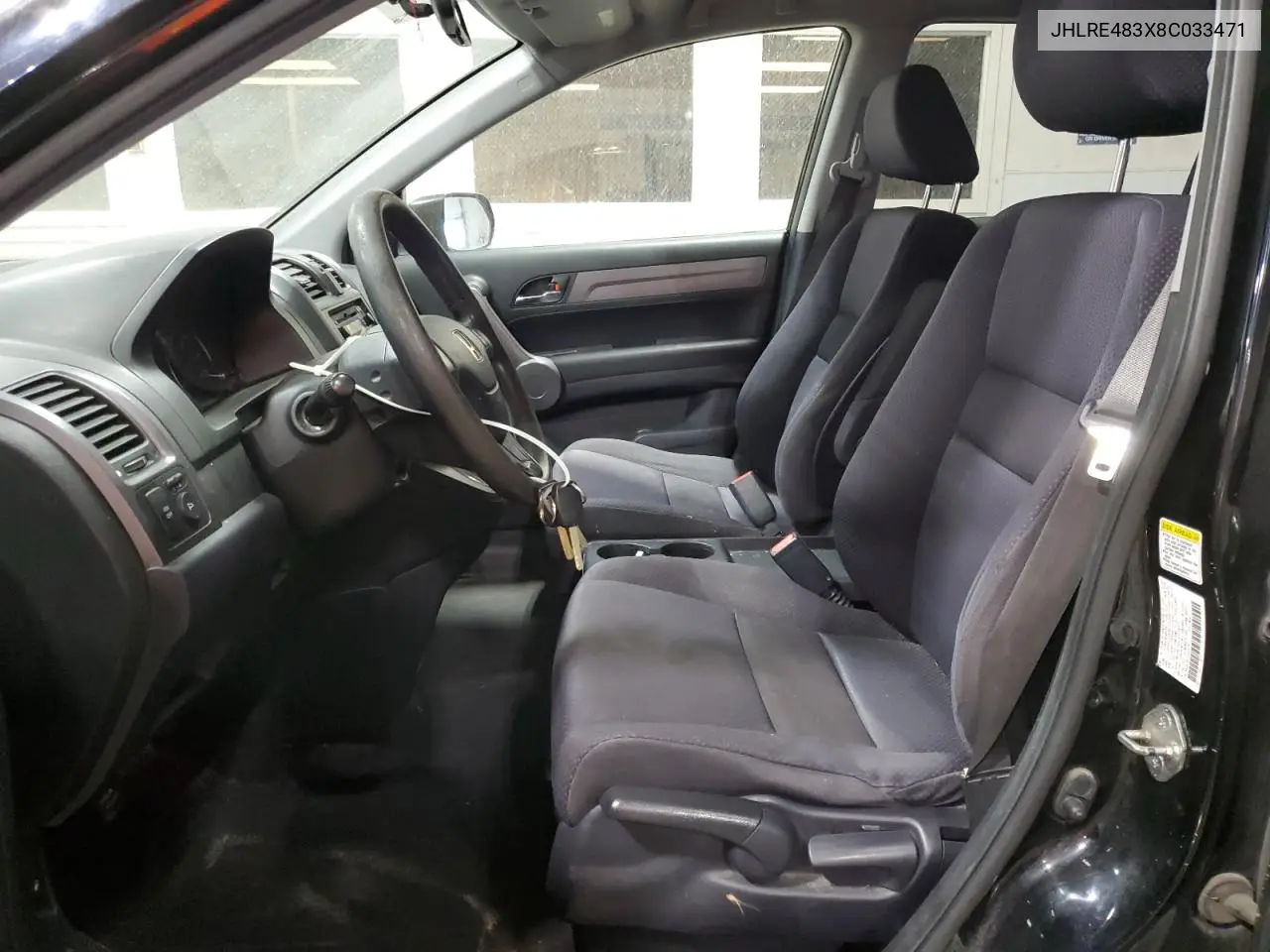 2008 Honda Cr-V Lx VIN: JHLRE483X8C033471 Lot: 56860155