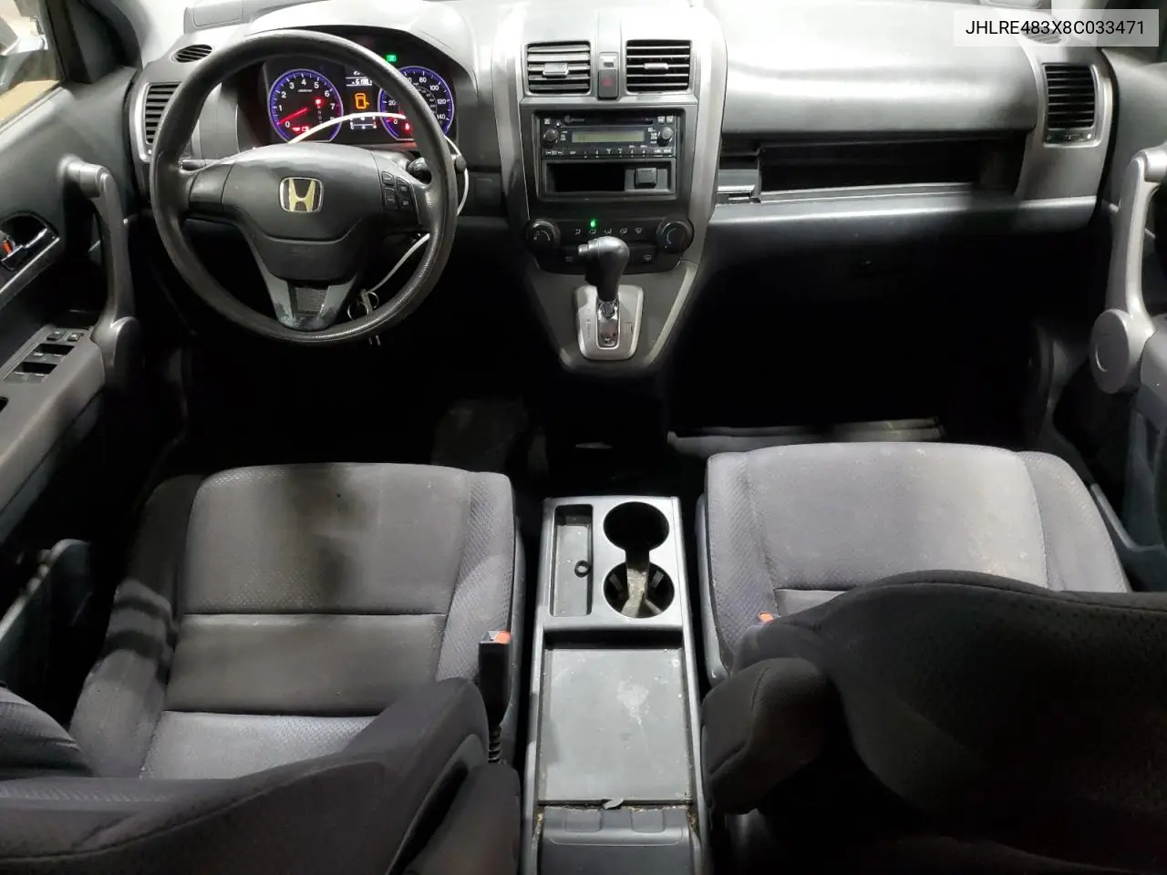 2008 Honda Cr-V Lx VIN: JHLRE483X8C033471 Lot: 56860155