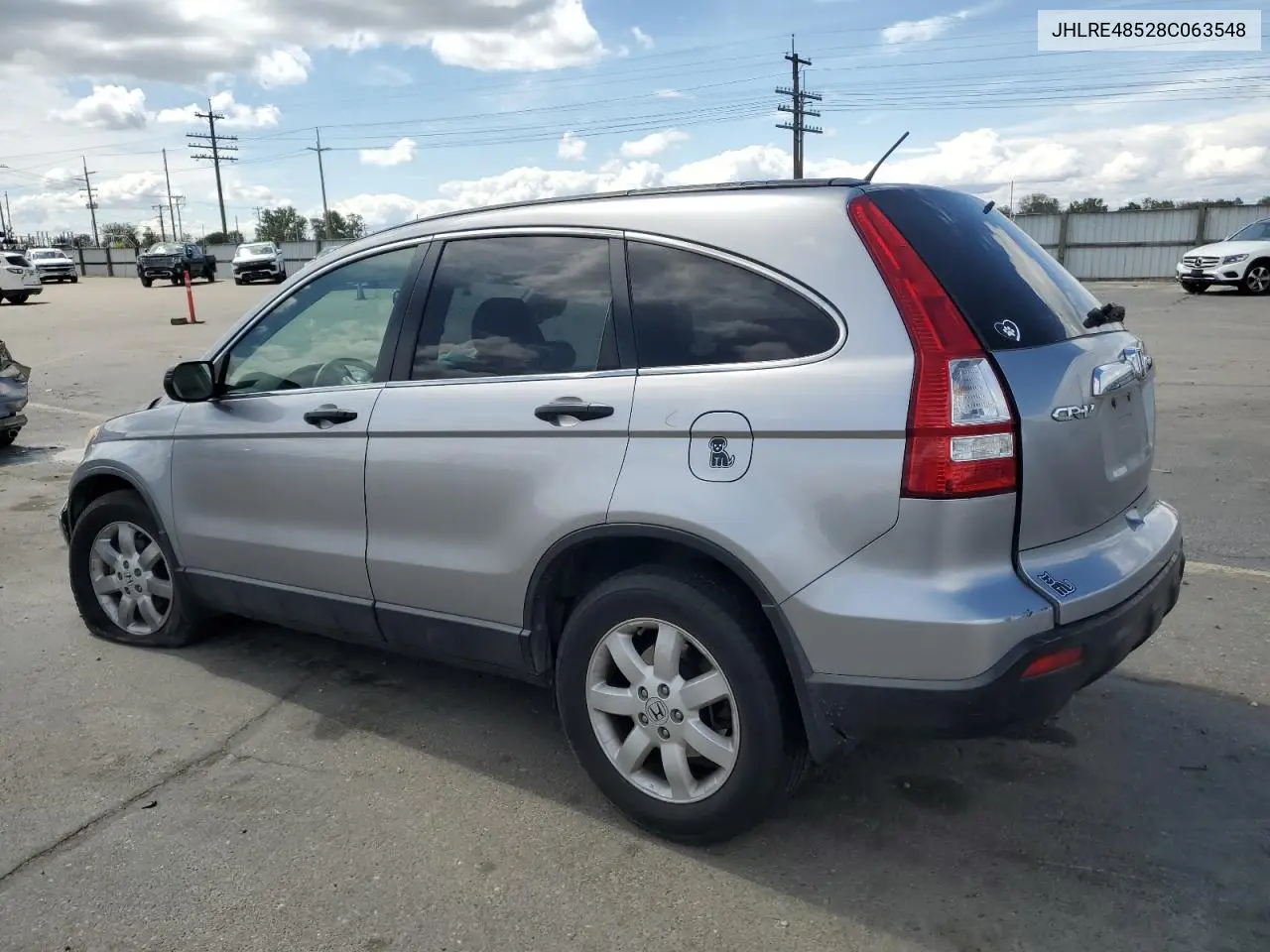 2008 Honda Cr-V Ex VIN: JHLRE48528C063548 Lot: 56958115