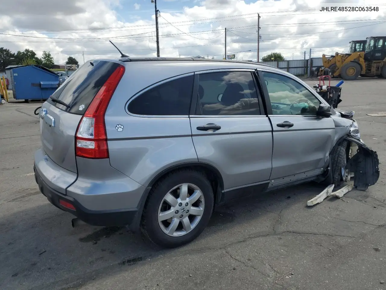 2008 Honda Cr-V Ex VIN: JHLRE48528C063548 Lot: 56958115