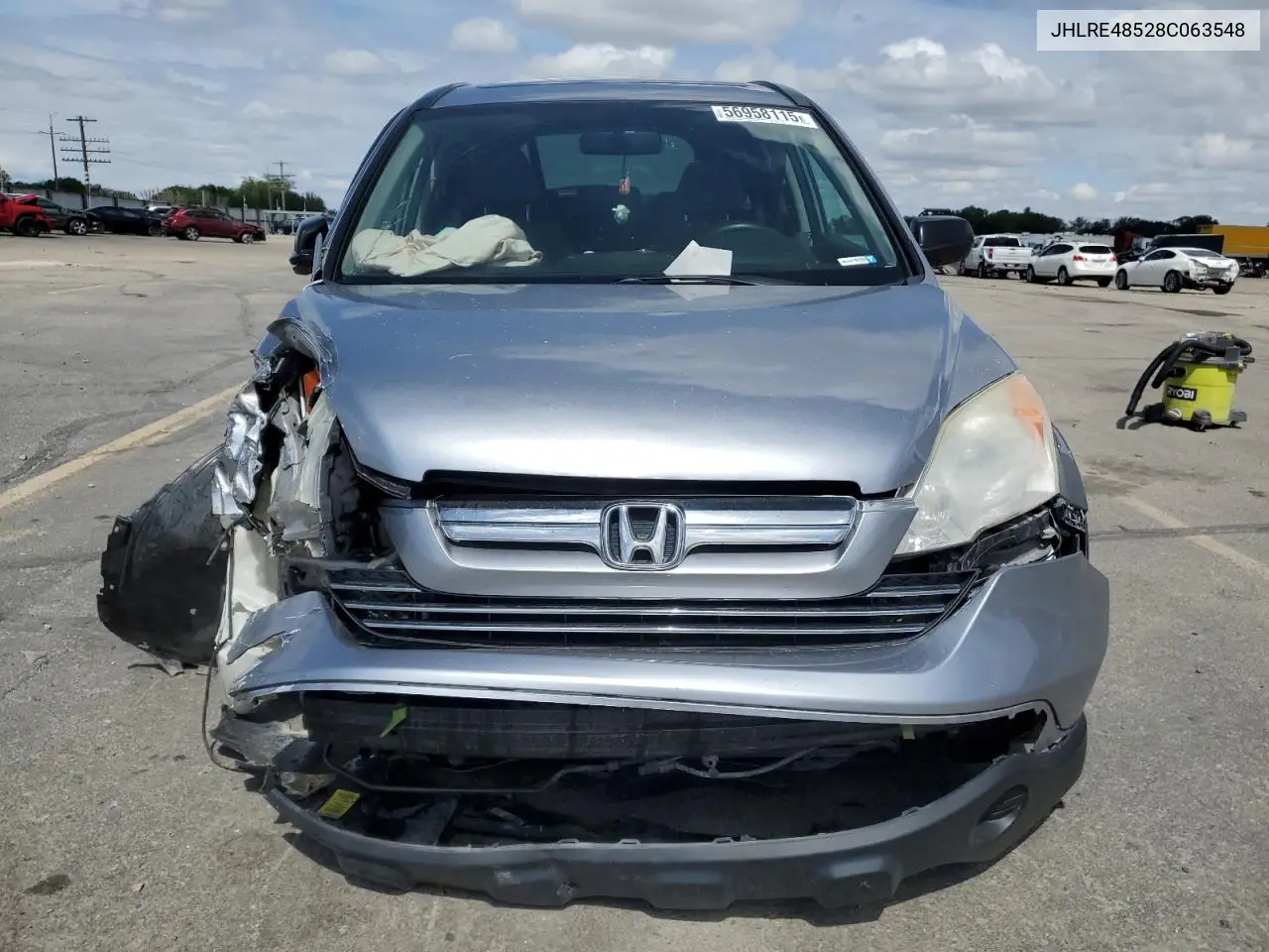 2008 Honda Cr-V Ex VIN: JHLRE48528C063548 Lot: 56958115