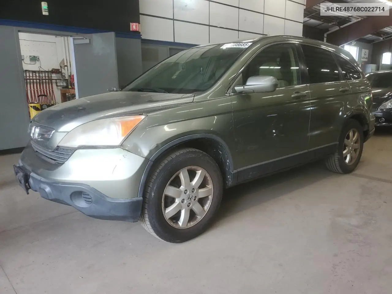 2008 Honda Cr-V Exl VIN: JHLRE48768C022714 Lot: 56988685