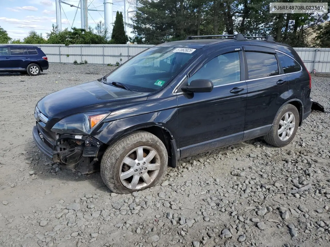 2008 Honda Cr-V Exl VIN: 5J6RE48708L023557 Lot: 57863925