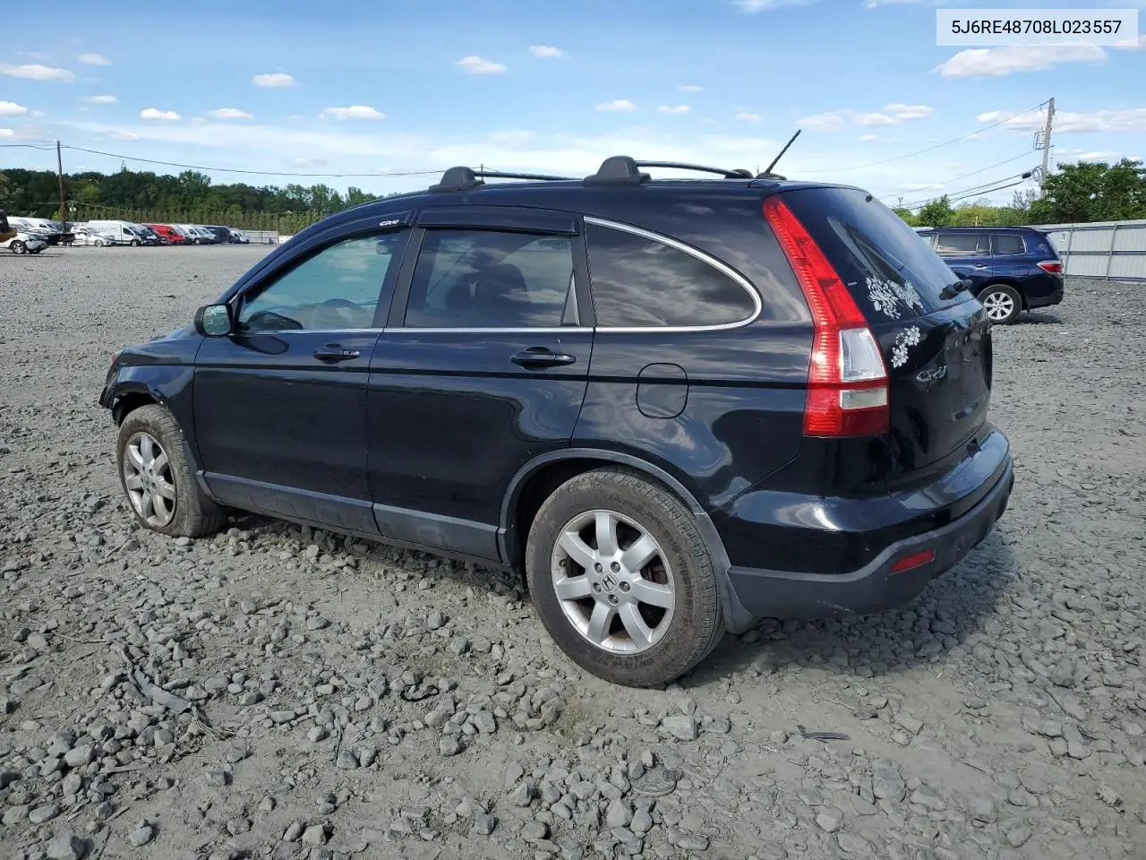 2008 Honda Cr-V Exl VIN: 5J6RE48708L023557 Lot: 57863925