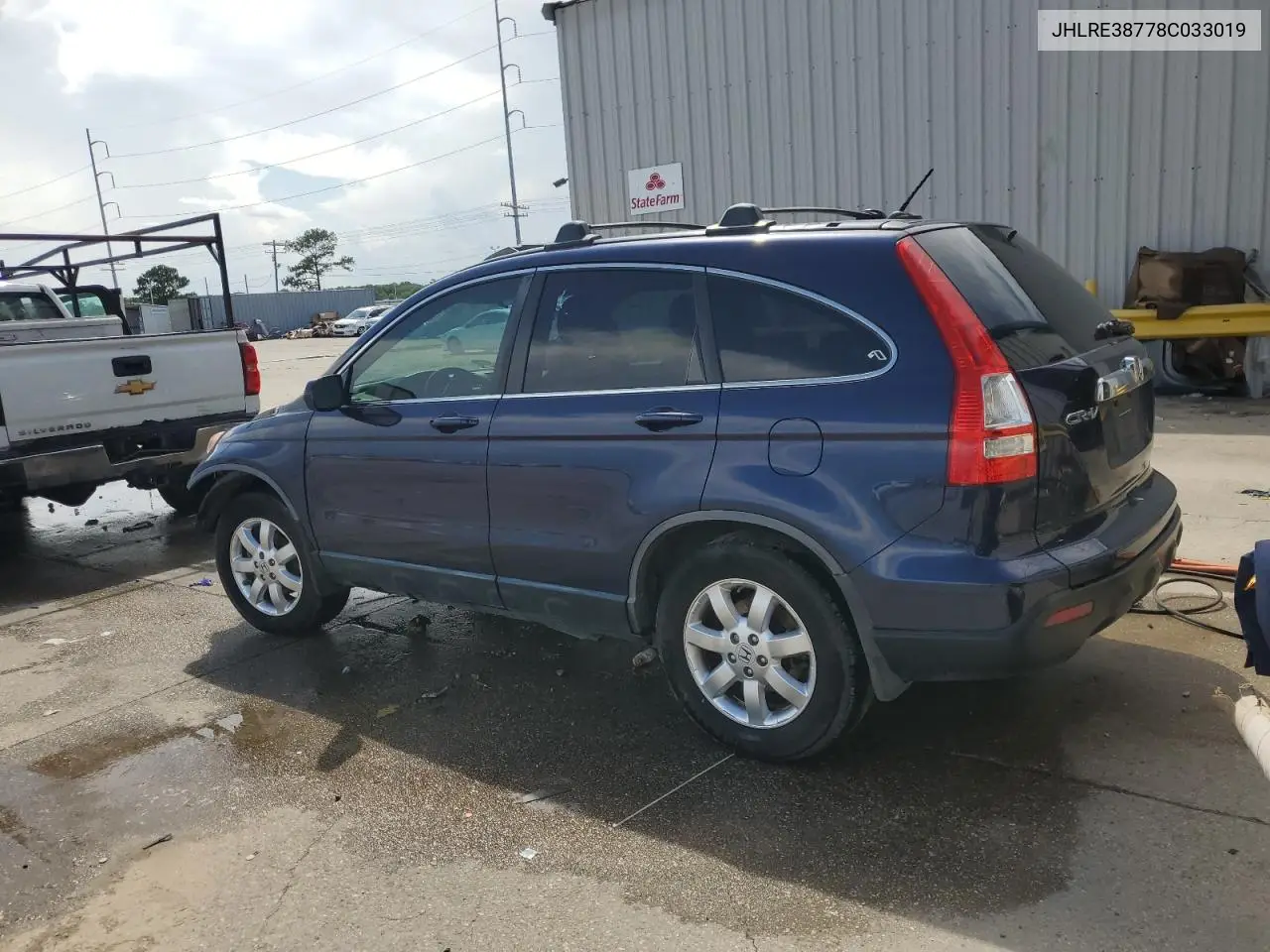 2008 Honda Cr-V Exl VIN: JHLRE38778C033019 Lot: 58716545